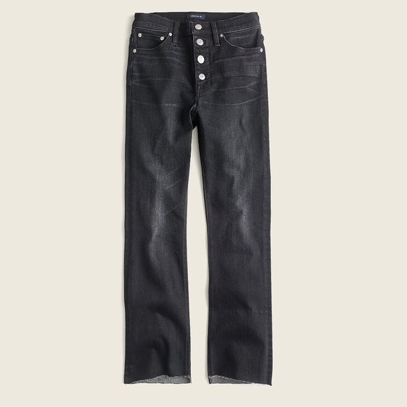 J. Crew 9" Demi Boot Crop Jean in Charcoal - Picture 1 of 2